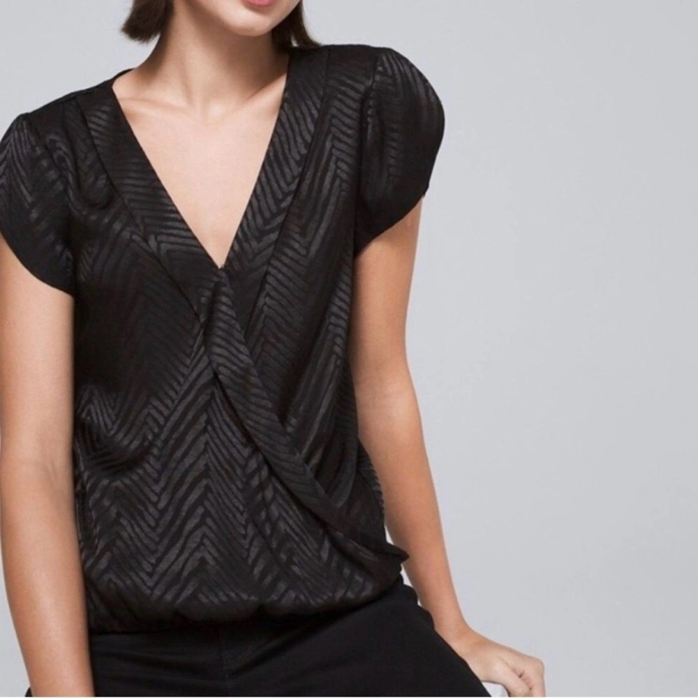 NWT White House Black Market Short Sleeve Blouse